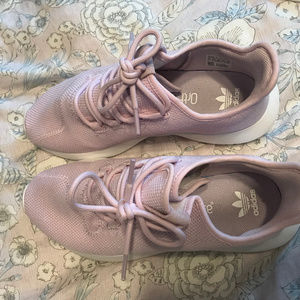 Purple Adidas Tubular sneakers
